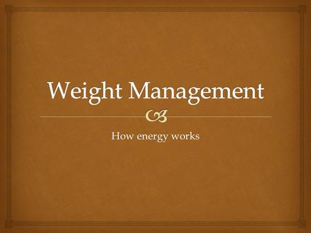 How energy works.   There are more overweight people in this world than hungry people.  Individuals who are obese have a 10% - 50% increased risk of.