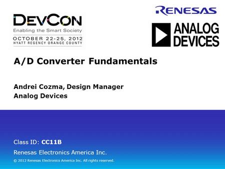 A/D Converter Fundamentals