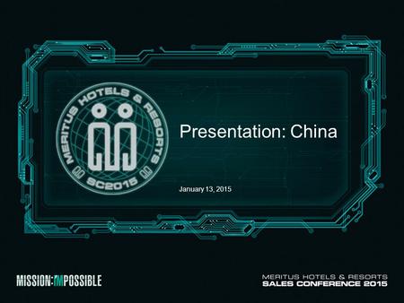 Presentation: China January 13, 2015. Team Introduction GSO Shanghai.