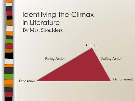 Identifying the Climax in Literature