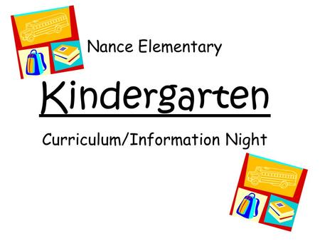 Curriculum/Information Night