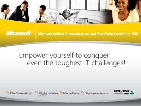 Microsoft SharePoint Products & Technologies 2007: Administrative Architecture and Planning for Deployment Keith Monale Senior Consultant Microsoft Consulting.