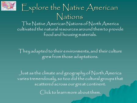 Explore the Native American Nations