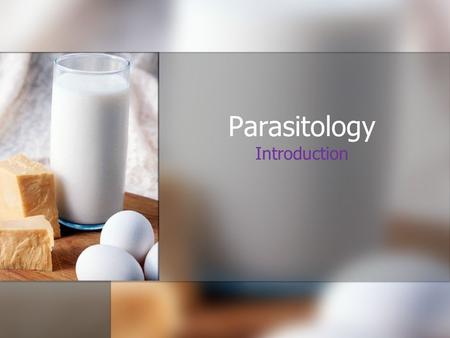 Parasitology Introduction