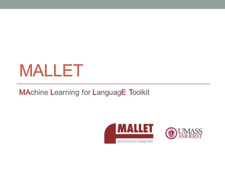 MAchine Learning for LanguagE Toolkit