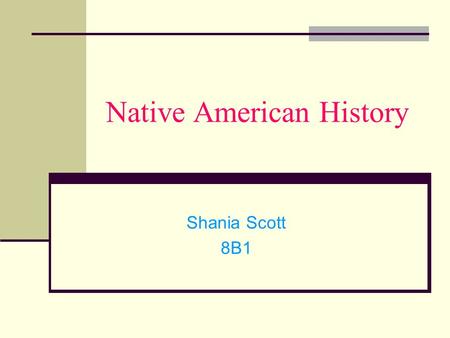 Native American History