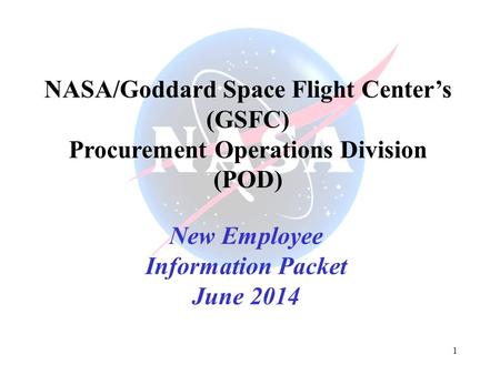 NASA/Goddard Space Flight Center’s (GSFC)