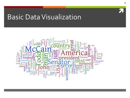  1 Basic Data Visualization. IPython An interactive shell to execute Python script. Run from a shell; ipython 2.