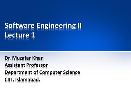 Introduction Course outline / Recommended books Course objectives Marks distribution / Schedule Basic concepts of SE and PM Project management framework.