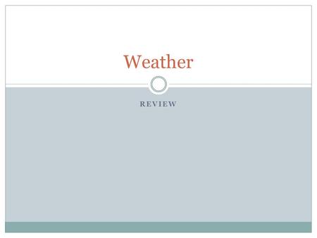 REVIEW Weather. I can score PROFICIENT or ADVANCED on the Unit 8 Test. (4c, 4e, 4h) How do you want to review? Vote for the activity you want to do first.