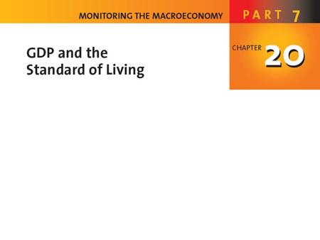 C H A P T E R C H E C K L I S T When you have completed your study of this chapter, you will be able to Define GDP and explain why the value of production,