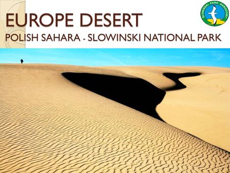 EUROPE DESERT POLISH SAHARA - SLOWINSKI NATIONAL PARK.