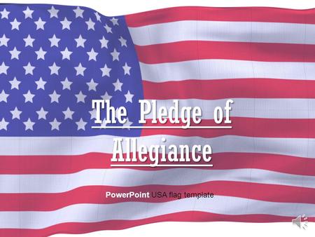 The Pledge of Allegiance