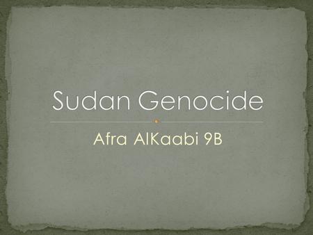 Afra AlKaabi 9B. Darfur is a region of Sudan, located in Eastern Africa directly south of Egypt and east of Chad. Darfur is located in the western portion.