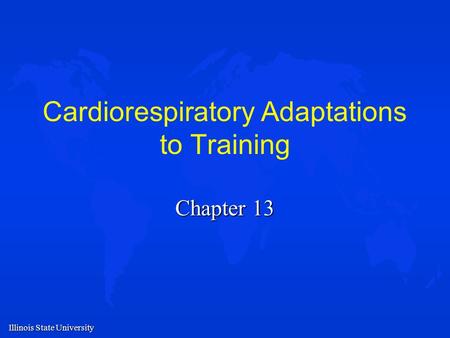 Cardiorespiratory Adaptations to Training