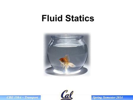 Fluid Statics.