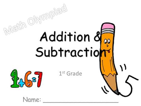 Addition & Subtraction