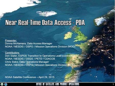 Near Real-Time Data Access - PDA