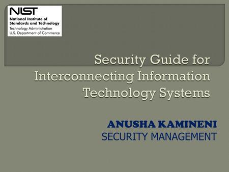 Security Guide for Interconnecting Information Technology Systems