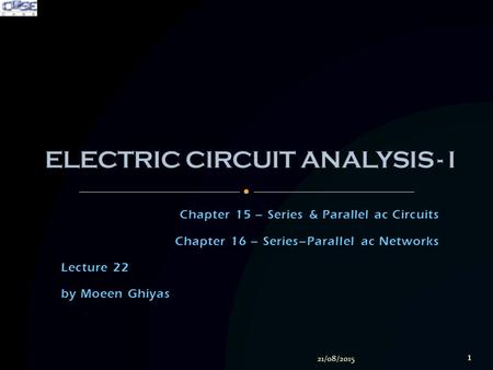 ELECTRIC CIRCUIT ANALYSIS - I