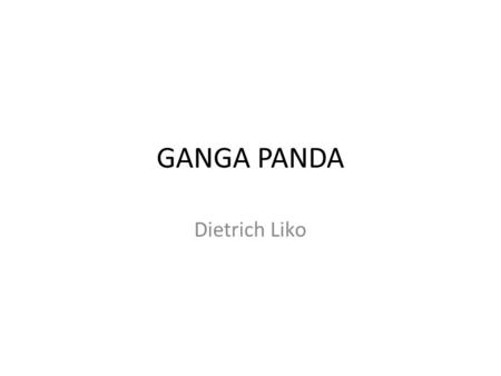 GANGA PANDA Dietrich Liko. Motivation Access to OSG resources by GANGA Collaboration with US colleagues Possibly an alternative way of submitting jobs.