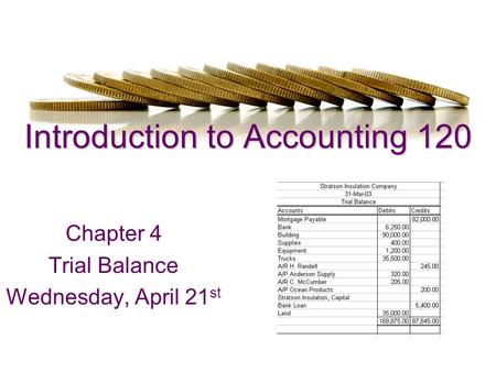 Introduction to Accounting 120