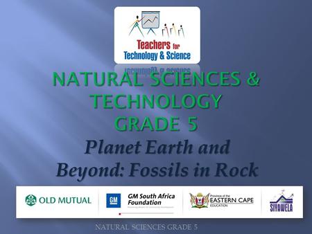 Planet Earth and Beyond: Fossils in Rock NATURAL SCIENCES GRADE 5.