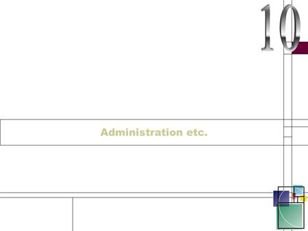 Administration etc.. What is this ? This section is devoted to those bits that I could not find another home for… Again these may be useless, but humour.