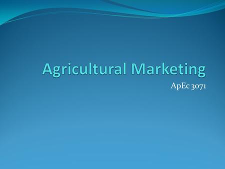 ApEc 3071. Cell (Mobile) Phones, Marketing & Development Jeffrey Sachs (dev. guru) has referred to them as “ the single most transformative.