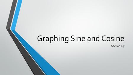 Graphing Sine and Cosine