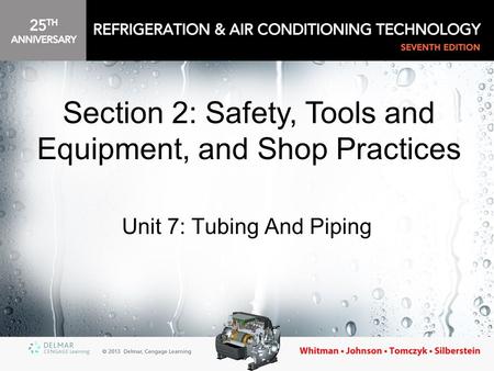 Unit 7: Tubing And Piping