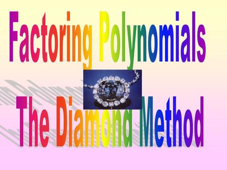 Factoring Polynomials