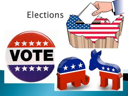  States control election procedures (reserved power)  Help America Vote Act (2002): requires states to update the election process.