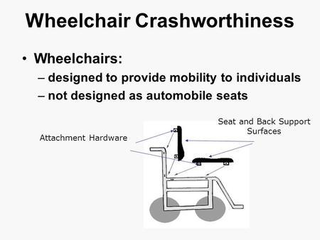 Wheelchair Crashworthiness