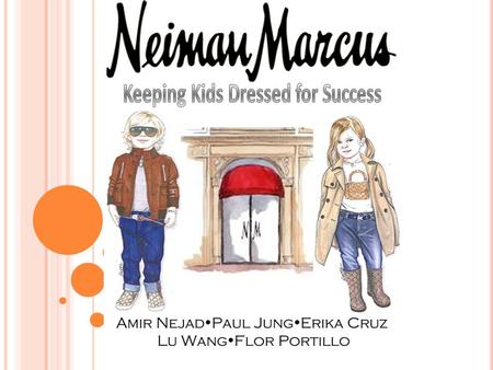 I NTRODUCTION Worldwide Leader in Trendy Designer Wear History of helping out our community inspired us to start our new campaign - Mr. Marcus’ donating.