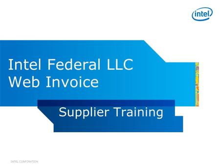 Intel Federal LLC Web Invoice