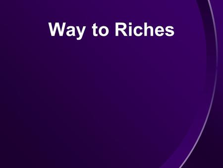 Way to Riches. Mutual Fund What is a Mutual Fund? A mutual fund is a pool of money managed by a professional money manager. The objective and the risk.