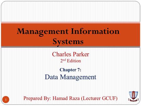 Management Information Systems