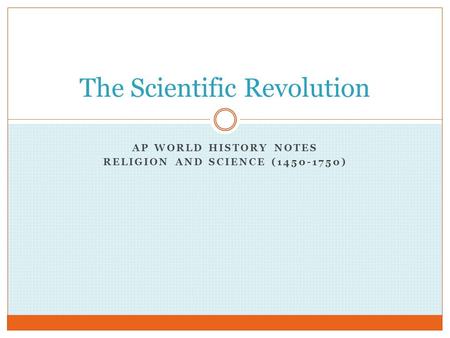 The Scientific Revolution