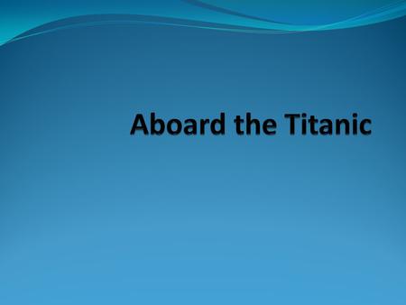 On Board The ship’s First Class quarters provided room for 905 passengers in 416 cabins, staterooms and private suites of the highest standards. Second.