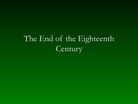 The End of the Eighteenth Century. Haydn and Mozart in the 1780s and 1790s Musical friendship and mutual admiration Haydn Serving Nicholas Esterhazy to.