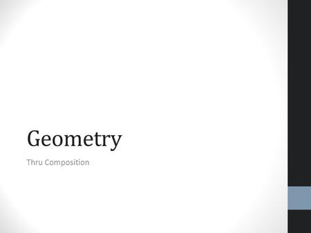 Geometry Thru Composition. rectangles Using rectangles is a close likeness to Rule of Thirds. However, rather than keeping each section of your frame.