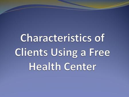 About the CCCHC “Champaign County Christian Health Center is a not for profit health center founded in 2003. Our mission is to show and share the love.