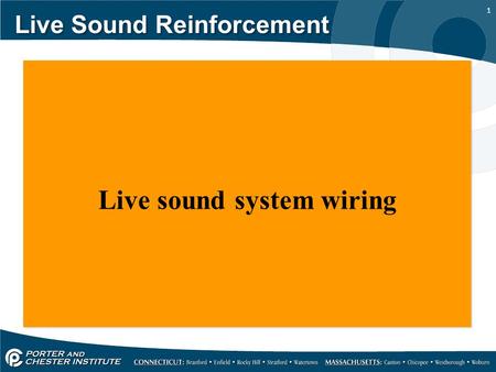 Live Sound Reinforcement