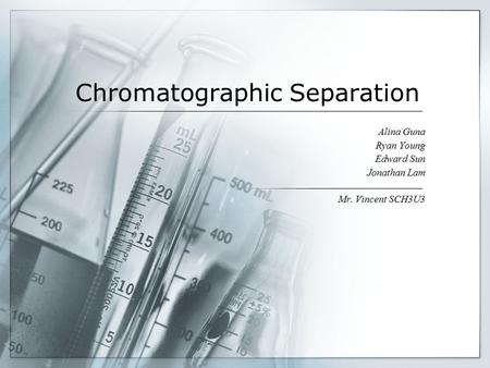 Chromatographic Separation