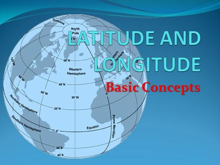 LATITUDE AND LONGITUDE