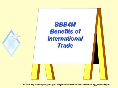 BBB4M Benefits of InternationalTrade Source: