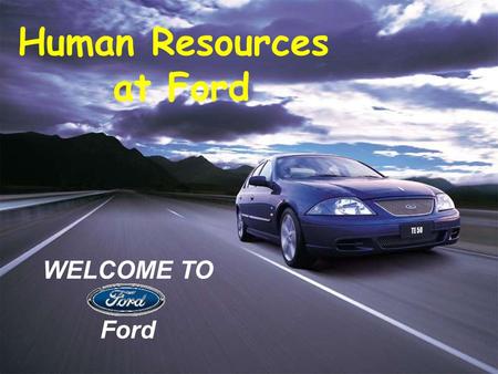 Human Resources at Ford