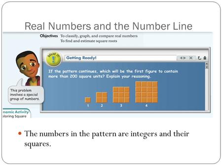 Real Numbers and the Number Line