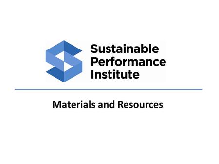 Materials and Resources. 1.Materials and Resources Goals LEED NC Prerequisites & Credits Intent & Strategies LEED EBOM Credits 2.Indoor Environmental.